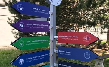 Monitoring visit in University of Economics in Bratislava
