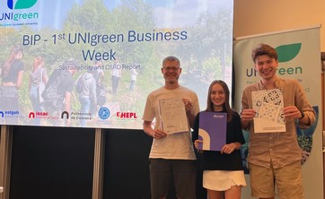 Sprawozdanie BIP "1st UNIgreen Business Week", Polytechnic University of Coimbra,Portugalia