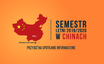 Wyjedź na semestr letni 2019/2020 do Chin