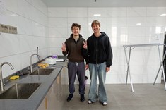 Od lewej Mateusz Woźny, Wiktor Łoboda